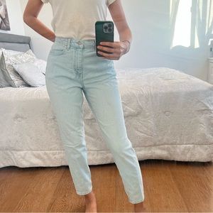 Light wash jeans